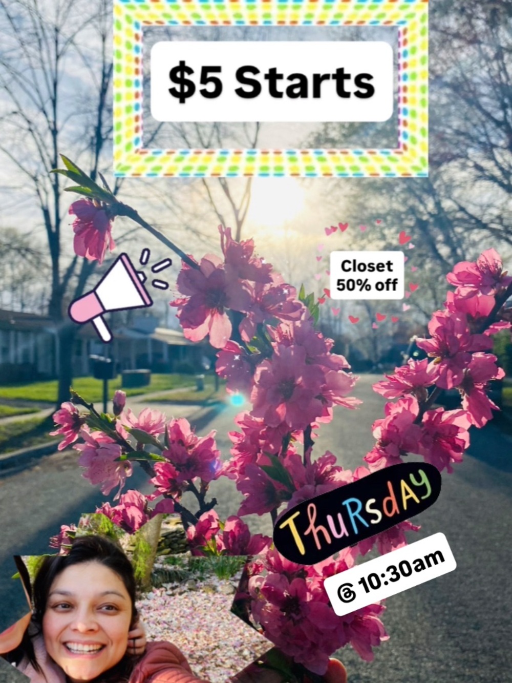 $3, $10, and $15 starts CLOSET 50% OFF!